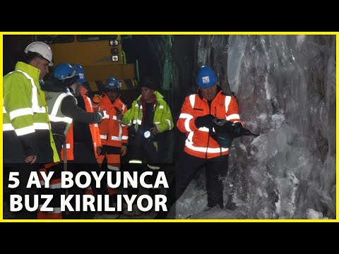 2 Bin 270 Rakımdaki Tünelde 'Buz Kırma' Mesaisi