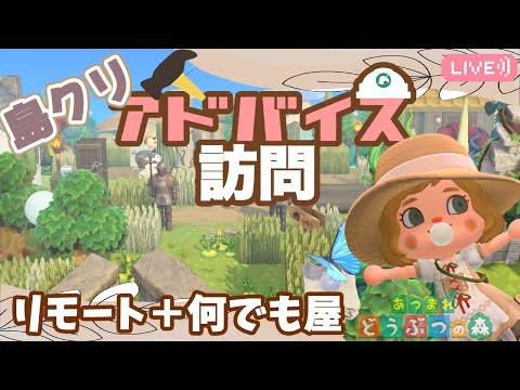 【あつ森】島訪問島クリアドバイス｜何でも屋さなち｜ライブ【あつまれどうぶつの森】