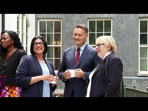 UK ministers chat together ahead of Andy Burnham's first cabinet meeting | AFP