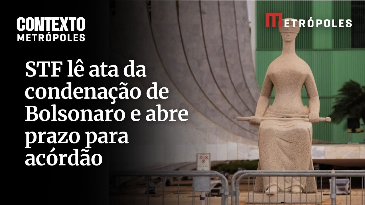 STF lê ata da condenação de Bolsonaro e abre prazo para acórdão