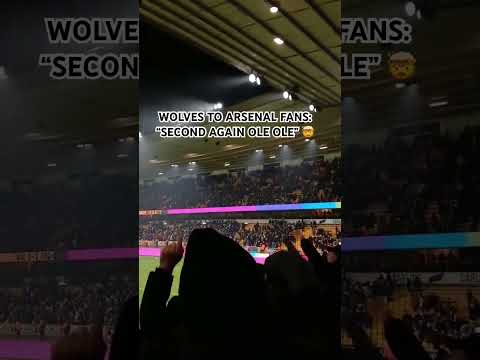 🥶🤷🏼♂️ Wolves got a late point against Arsenal… and their fans reacted with this chant 2️⃣🫨
