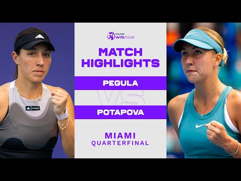 Jessica Pegula vs. Anastasia Potapova | 2023 Miami Round of 16 | WTA Match Highlights