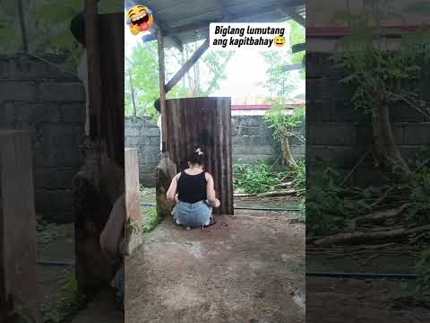 dumating ang kapitbahay unexpected 😁 #funny #comedymove #comedyfilms