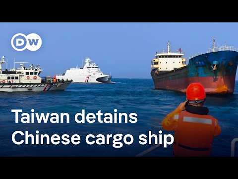 Taiwan detains Chinese-crewed cargo ship over suspicions of undersea cable sabotage | DW News