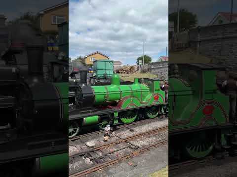 Click to view video Steam locomotive LSWR Adams T3 No 563 heading to Swanage station from Corfe Castle #train #railway