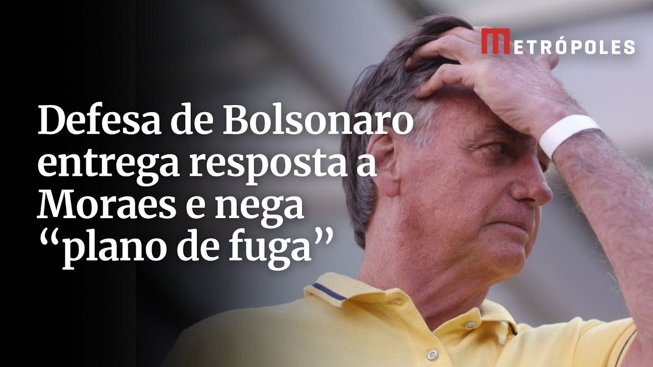 Defesa de Bolsonaro entrega resposta a Moraes e nega plano de fuga