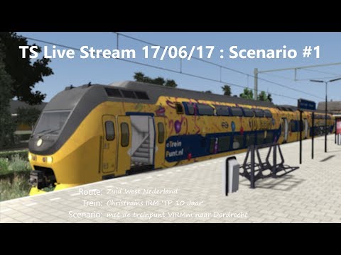 met de treinpunt VIRMm naar Dordrecht (Livestream 17/06/17)