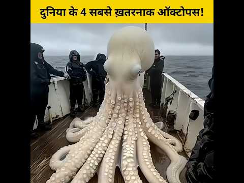 दुनिया के 4 सबसे ख़तरनाक ऑक्टोपस! #shorts #animalfacts