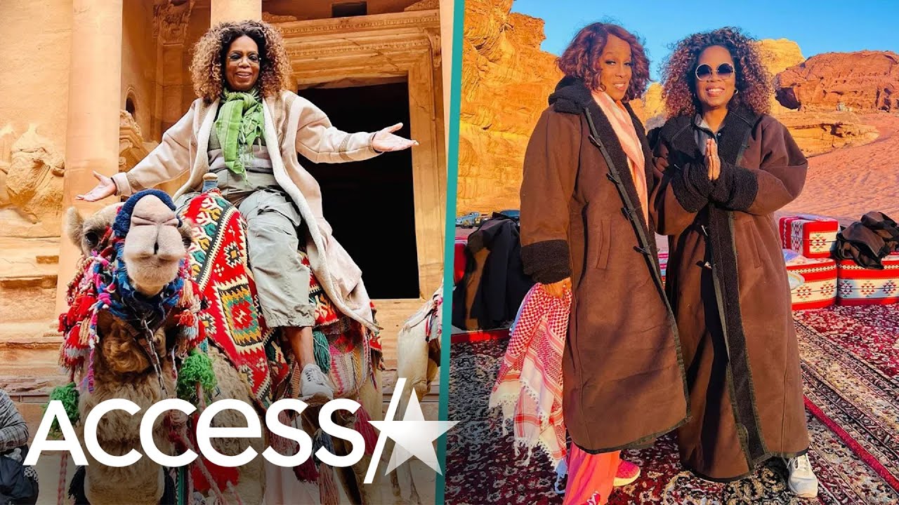 Oprah Rides A Camel On Vacation w/ BFF Gayle King