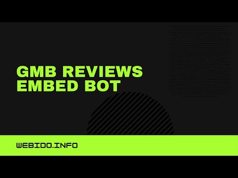 GMB Reviews Embed Bot