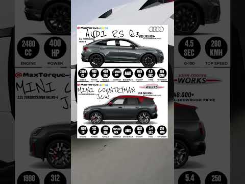 Performance Crossover Showdown: RS Q3 vs MINI Countryman JCW #rsq3 #vs #minicountrymanjcw #showdown