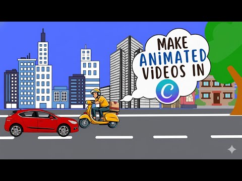Make Animated Videos in Canva || Walking, Object, Background & Text Animation