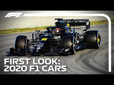 First Look! 2020 F1 Cars Hit The Track in Barcelona