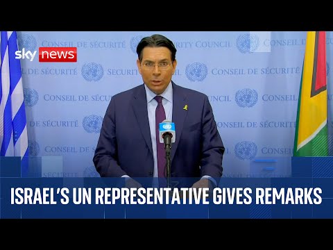Israel's UN ambassador speaks after attack on Iran
