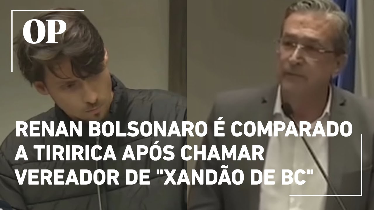 Renan Bolsonaro é comparado a Tiririca após chamar vereador de “Xandão de BC”