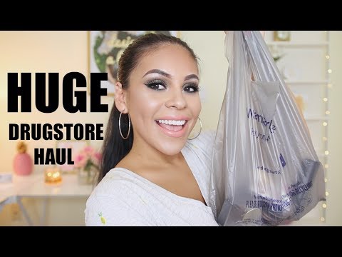 WHAT'S NEW AT THE DRUGSTORE! HUGE TRY ON MAKEUP HAUL 2017 | JuicyJas - UCqTR5f7YkGro3cPv23SqcqQ