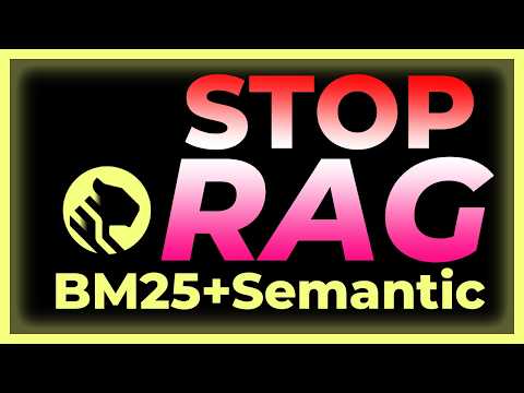 STOP using RAG for Everything, Do this (ft. Tiger Data)