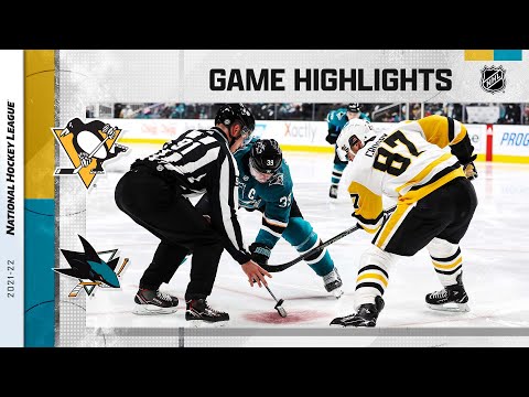 Penguins @ Sharks 1/15/22 | NHL Highlights