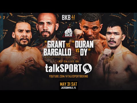 Jarod Grant vs Jorge Bargallo LIVE | BKB x talkSPORT Boxing | LIVE Bare Knuckle Boxing