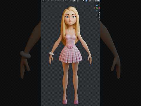 Little trick for spotting mistakes on your 3d characters ✌️🫶 #blender3d #blender #3dcharacter #b3d