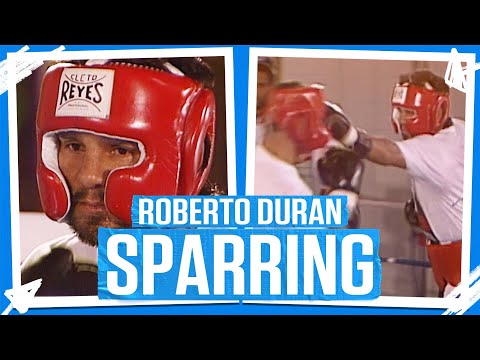 Roberto Duran Sparring Ahead Of Leonard vs Duran III | RARE FOOTAGE