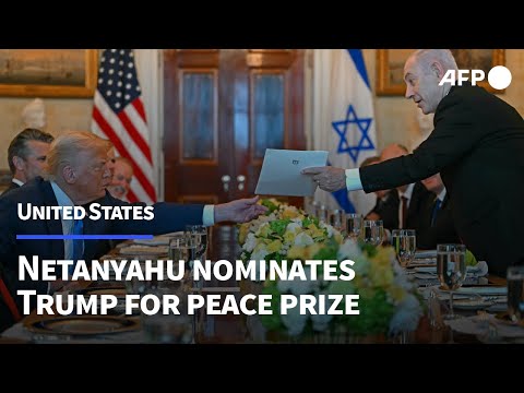 Netanyahu tells Trump he has nominated him for Nobel Peace Prize | AFP