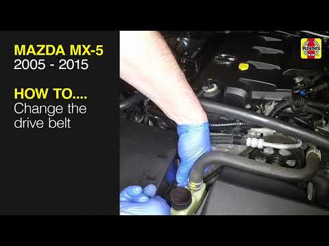 Cómo reemplazar la correa auxiliar del Mazda MX5.