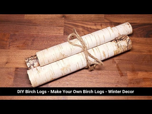 How to Preserve Birch Logs for Winter Decor