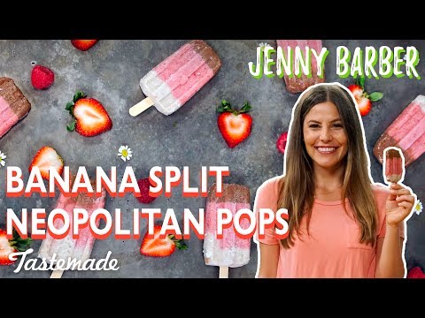 Banana Split Neapolitan Pops I Jenny Barber