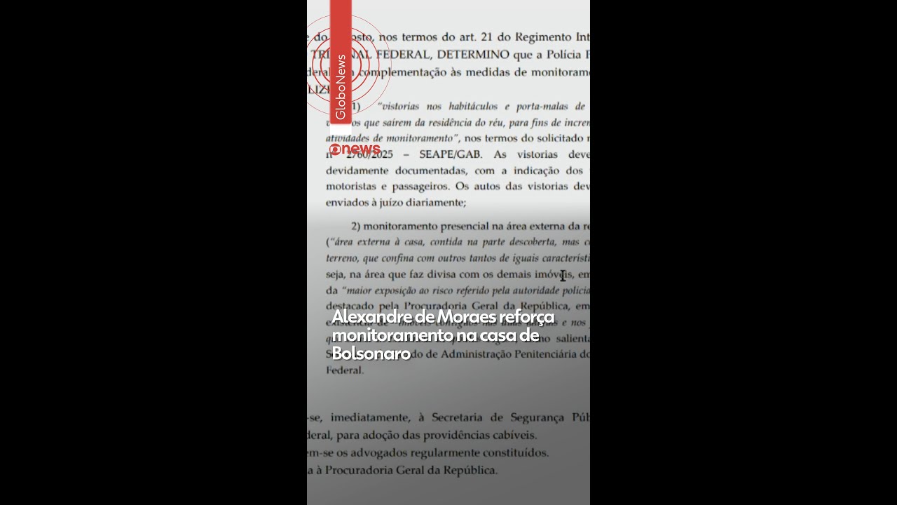 Moraes autoriza monitoramento presencial na área externa da residência de Bolsonaro