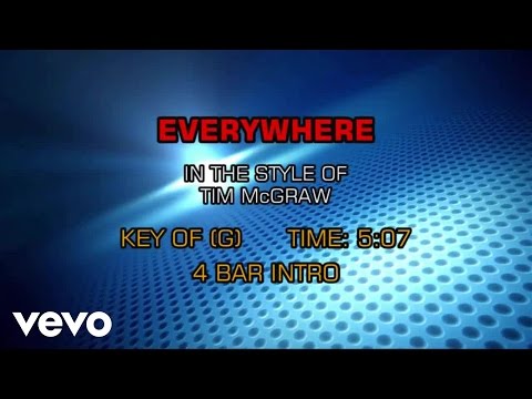 Tim McGraw - Everywhere (Karaoke) - UCQHthJbbEt6osR39NsST13g