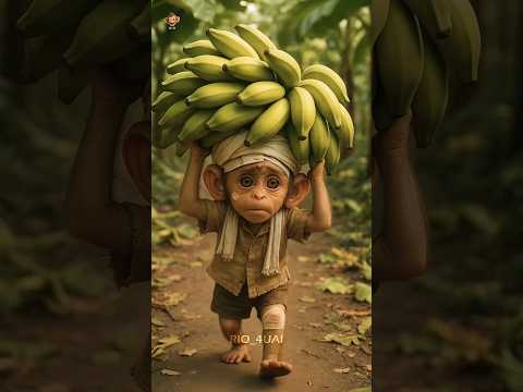 poor baby monkey rio emotional😭 hardworking auto rikshaw story❤️