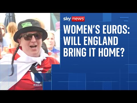 Fans gear up for England's match against the Netherlands