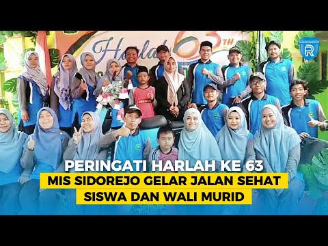 Peringati Harlah Ke 63, MIS Sidorejo Gelar Jalan Sehat Siswa dan Wali Muri