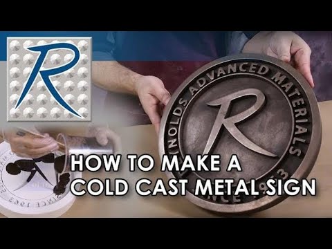 Cold Casting Bronze Sign with Real Metal Powder