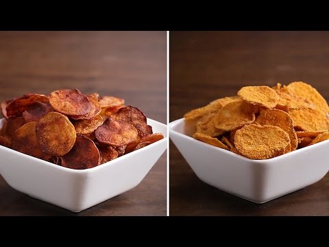 Baked Potato Chips 4 Ways