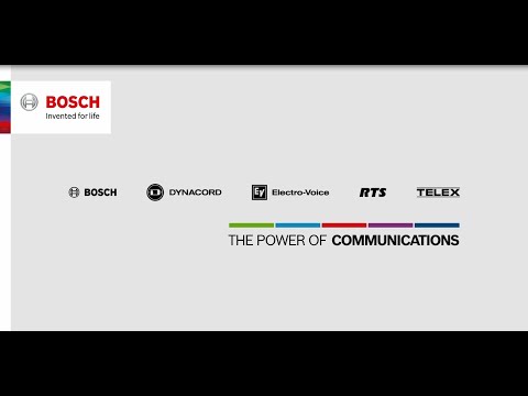 The Power of Communications - Bosch, Dynacord, Electro-Voice, RTS and Telex
