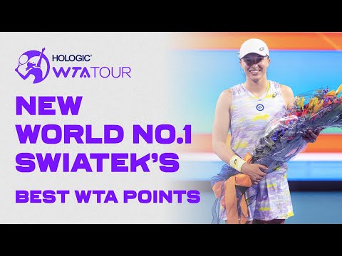 NEW World No.1 Iga Swiatek's best WTA points since 2021!