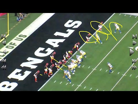 Analyzing Rams WR Cooper Kupp's Touchdown & DL Aaron Donald's QB Pressure In Super Bowl LVI | All-22 video clip