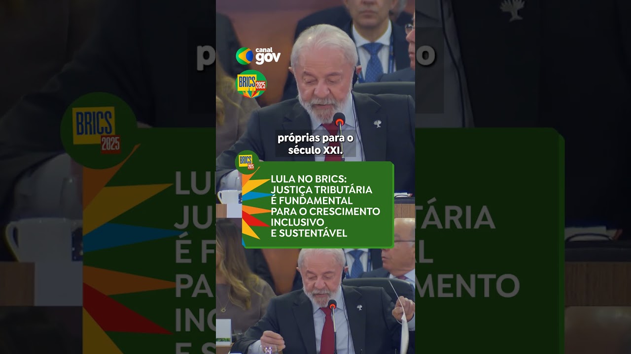 JUSTIÇA TRIBUTÁRIA É FUNDAMENTAL PARA O DESENVOLVIMENTO INCLUSIVO #lula #noticias #brics