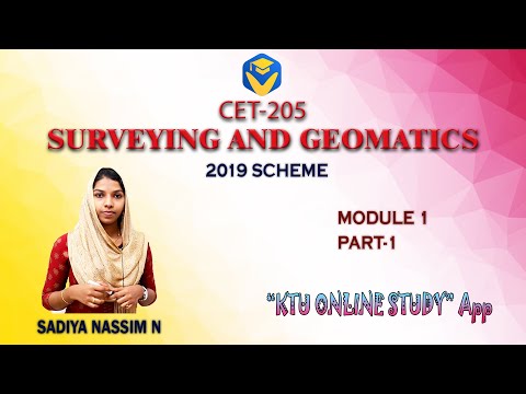 KTU SURVEYING AND GEOMATICS  – MODULE 1 | S3 CIVIL -2019 SCHEME | KOS App – KTU ONLINE STUDY App