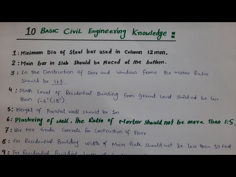 10 Basic Knowledge For Civil Engineers