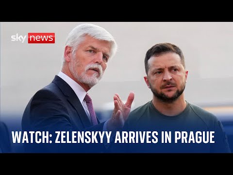 President Zelenskyy arrives in Prague