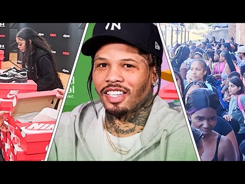 Gervonta Davis BACK-TO-SCHOOL GIVEAWAY • GIVES BACK to community kids with Calvin Ford & Kenny Ellis