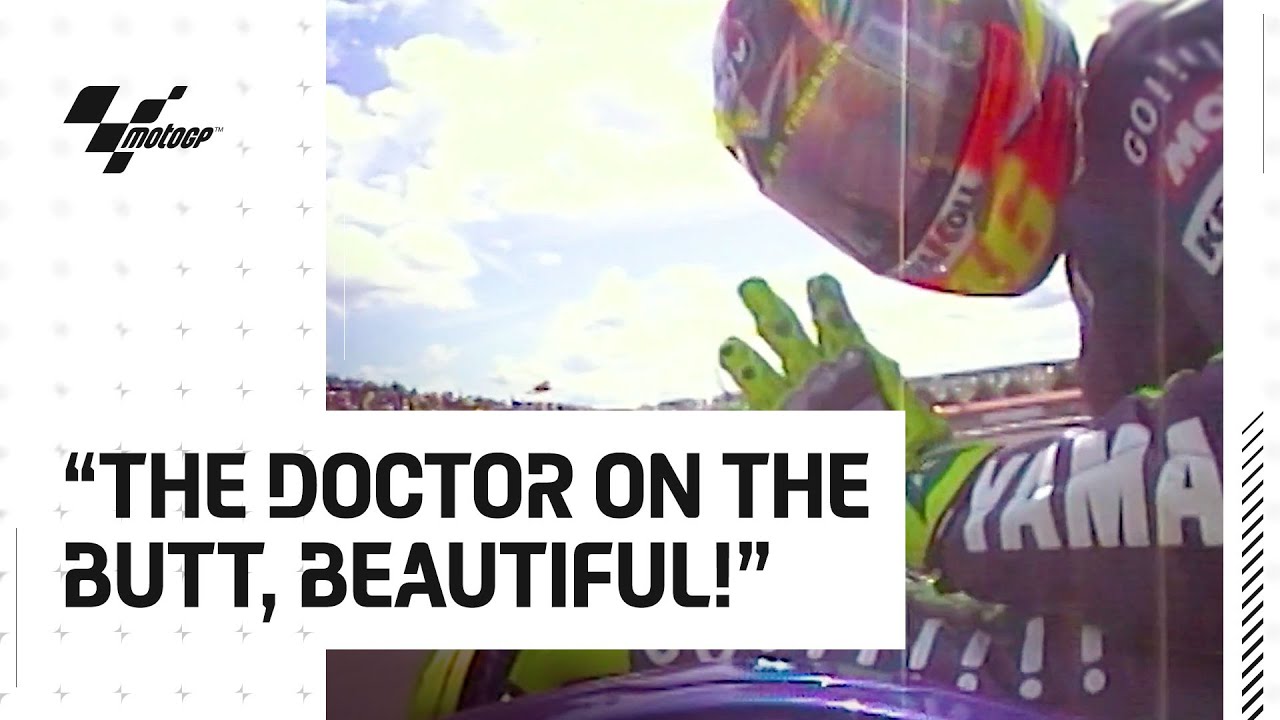 Valentino Rossi on the debut of the butt-cam in 2003! 🎥👋