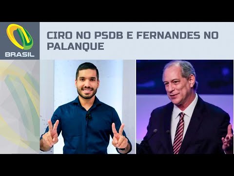 André Fernandes no palanque de Ciro Gomes no Ceará