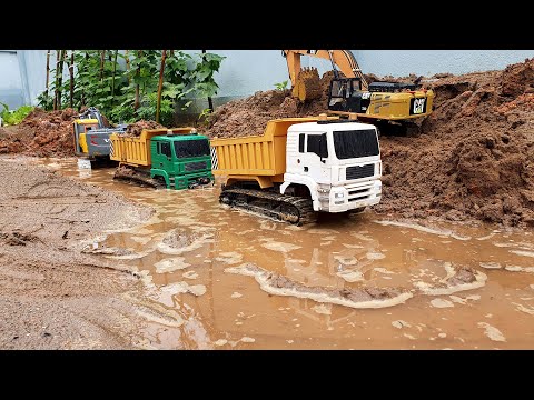 RC HANDMADE, Mobil Truk Tronton Panjang Penuh Mobil Mobilan, Mobil Balap, Mobil Truk, Excavator