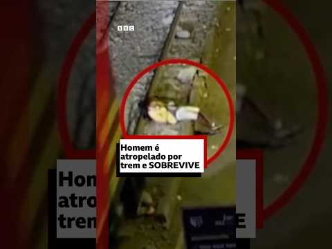 Peru: homem aparentemente alcoolizado deita no trilho e sobrevive atropelamento #bbcnewsbrasil