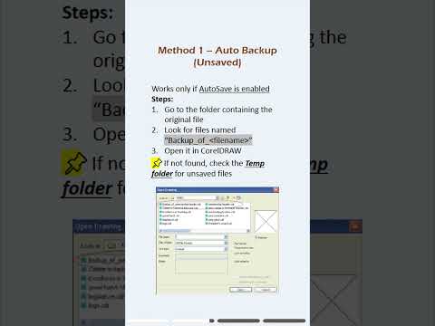 Lost hours of CorelDRAW work? Don’t panic — here’s how to bring your designs back! #coreldraw