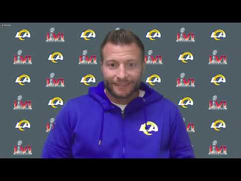 Sean McVay Talks Rams Playoff Performance & Aaron Donald's Impact On Franchise | Rams Super Bowl LVI video clip